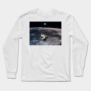 Apollo 11 photo of Lunar Module ascent stage (S370/0047) Long Sleeve T-Shirt